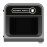 Rubbermaid Configure Recycling Bin with General Waste Label Black 87Ltr