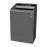 Rubbermaid Configure Recycling Bin with General Waste Label Black 125Ltr
