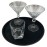Beaumont Non-Slip Round Tray Black 280mm