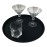 Beaumont Non-Slip Round Tray Black 355mm