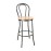 Bolero Clarisse High Stools Metallic Grey