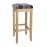 Bolero Austin High Stool Grey Tartan (Single)
