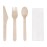 Fiesta Compostable Wooden Cutlery Meal Pack (250 Pack)