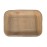 Fiesta Compostable Deep Palm Leaf Plates Rectangular 250mm (100 Pack)