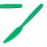 Olympia Kristallon Polypropylene Knife Green (12 Pack)
