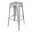 Bolero Bistro Galvanised Steel High Stool (4 Pack)