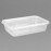 Fiesta Recyclable Plastic Microwavable Containers with Lid Small 500ml (250 Pack)