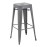 Bolero Bistro Steel High Stool Gun Metal (4 Pack)