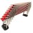 Gopak Contour Stacking Bench Red 6ft