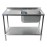 Vogue Fully Assembled Stainless Steel Left Hand Drainer 1500mm