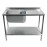 Vogue Fully Assembled Stainless Steel Sink Right Hand Drainer 1000mm