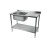 Vogue Fully Assembled Stainless Steel Sink Right Hand Drainer 1000mm