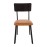 Bolero Metal & PU Side Chair Vintage Camel (4 Pack)