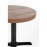Bolero Pre-Drilled Round Table Top Urban Dark 600mm