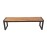 Bolero Acacia Wood and Steel Industrial Benches 1600mm (2 Pack)
