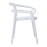 Bolero Mateo Café Chairs White (2 Pack)
