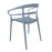 Bolero Mateo Café Chairs Slate Blue (2 Pack)
