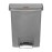 Rubbermaid Slim Jim Front Step-On Pedal Bin Grey 30Ltr