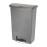 Rubbermaid Slim Jim Front Step-On Pedal Bin Grey 90Ltr