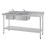 Vogue Double Sink Right Hand Drainer 1500mm