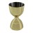 Beaumont Gold Plated Bell Jigger 25ml/50ml