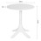 Bolero Mateo 600mm Round Café Table - White