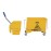 Jantex Kentucky Mop Bucket and Wringer 15Ltr Yellow
