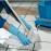MAPA Vital 117 Liquid-Proof Light-Duty Janitorial Gloves Blue Extra Large