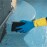 Mapa Alto 405 Liquid-Proof Heavy-Duty Janitorial Gloves Blue & Yellow Small