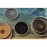 Olympia Canvas Flat Plates Delhi Black 180mm (6 Pack)