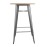 Bolero Bistro Bar Table with Wooden Top Gun Metal