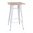 Bolero Bistro Bar Table with Wooden Top White (Single)