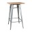 Bolero Bistro Bar Table with Wooden Top Galvanised Steel (Single)