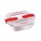 Pyrex Cook and Heat Square Dish with Lid 350ml