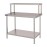 Vogue Stainless Steel Wall Prep Table Welded with Gantry 1200mm
