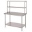 Vogue Stainless Steel Wall Prep Table Welded with Double Gantry 1200mm