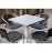 Bolero Cast Iron Round Table Base White