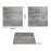 Bolero Pre-Drilled Square Melamine Table Top Ash Grey 600mm
