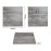 Bolero Pre-Drilled Square Melamine Table Top Ash Grey 700mm