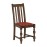 Mayfair High Back Dining Chairs with Red Diamond Padded Seat (2 Pack)