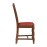 Mayfair High Back Dining Chairs with Red Diamond Padded Seat (2 Pack)
