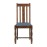 Mayfair Dining Chairs with Blue Diamond Padded Seat (2 Pack)