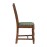 Mayfair Dining Chairs with Green Diamond Padded Seat (2 Pack)