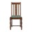 Mayfair Dining Chairs with Green Diamond Padded Seat (2 Pack)