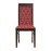 Brooklyn Walnut Dining Chair with Red Padded Seat and Back (2 Pack)