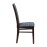 Brooklyn Walnut Dining Chairs with Blue Padded Seat & Back (2 Pack)