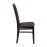 Brooklyn Walnut Dining Chairs with Black Padded Seat & Back (2 Pack)