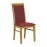 Brooklyn Soft Oak Dining Chairs with Red Padded Seat & Back (2 Pack)