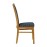 Brooklyn Soft Oak Dining Chairs with Black Padded Seat & Back (2 Pack)