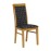 Brooklyn Soft Oak Dining Chairs with Black Padded Seat & Back (2 Pack)